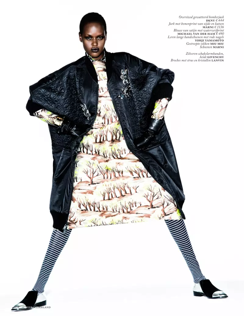 Ajak Deng Models Yaguye Kumurika Vogue Ubuholandi na Marc de Groot