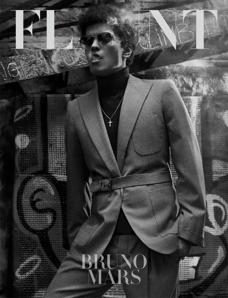 Ajak Deng achégase a Bruno Mars para a revista Flaunt de Hunter & Gatti