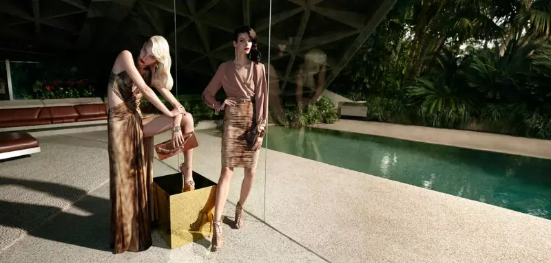 Meghan Collison + Aline Weber pour la campagne printemps-été 2014 d'Elisabetta Franchi