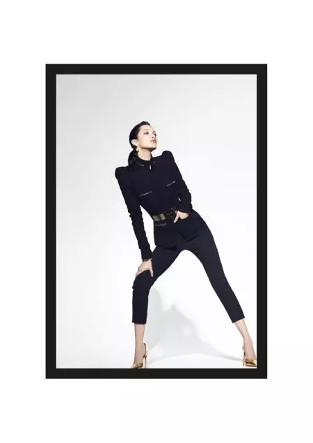 Bella Hadid Models Sleek Styles kwa Alexandre Vauthier's Fall 2017 Collection