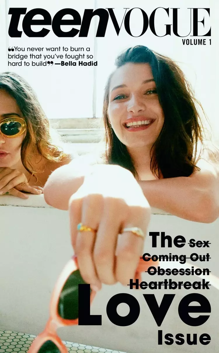 Η Bella Hadid στο εξώφυλλο της Teen Vogue Young Love 2017