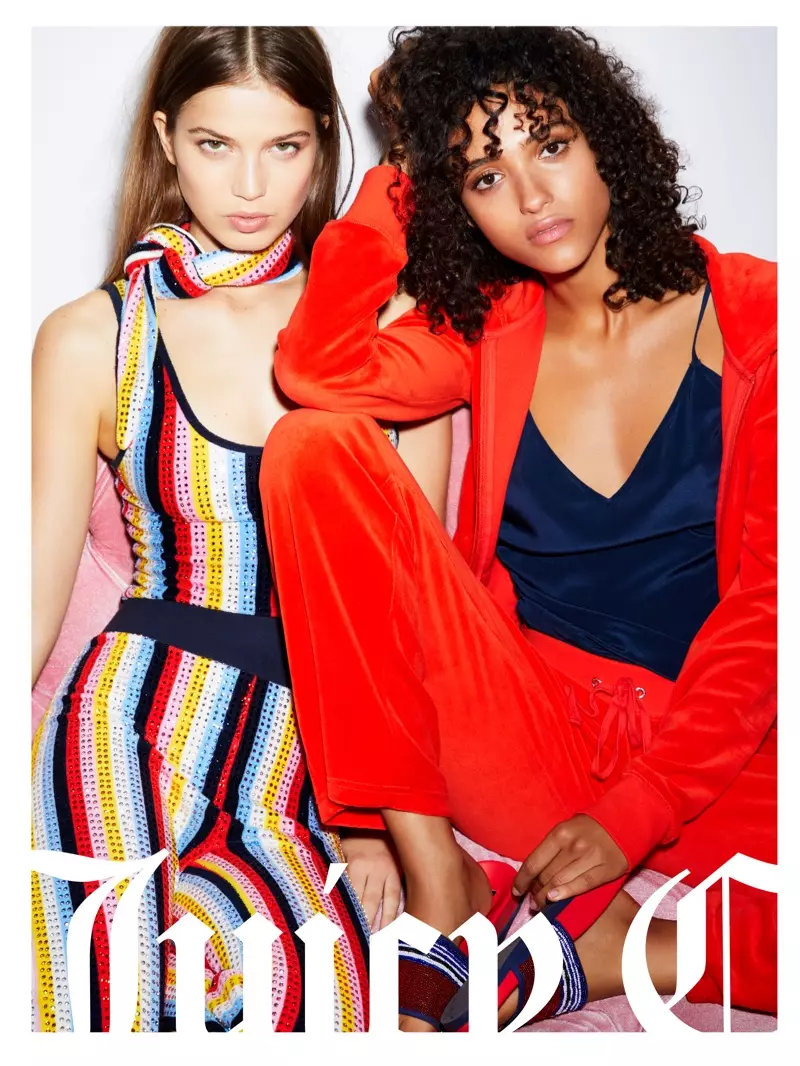 Sara Witt e Mélodie Vaxelaire appaiono nella campagna primavera-estate 2018 di Juicy Couture