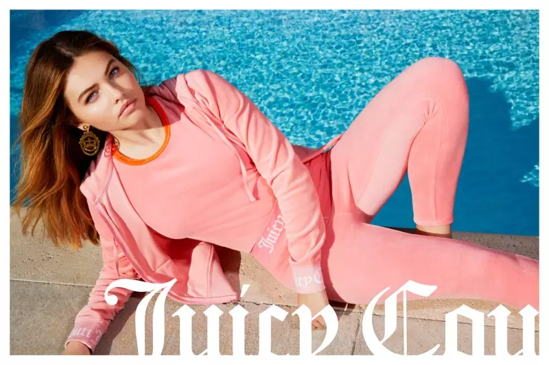 Un'immagine della campagna pubblicitaria primavera 2018 di Juicy Couture con Thylane Blondeau