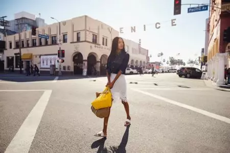 Jourdan Dunn & Kelly Rohrbach Front Michael Kors 'The Walk' Mgbasa Ozi Summer