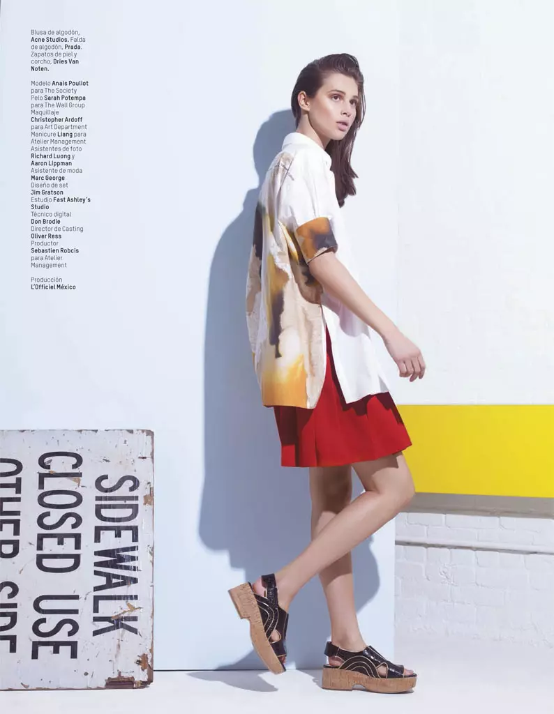 Anais Pouliot שטערן אין די דעבוט ישו פון L'Officiel Mexico דורך Andrew Yee