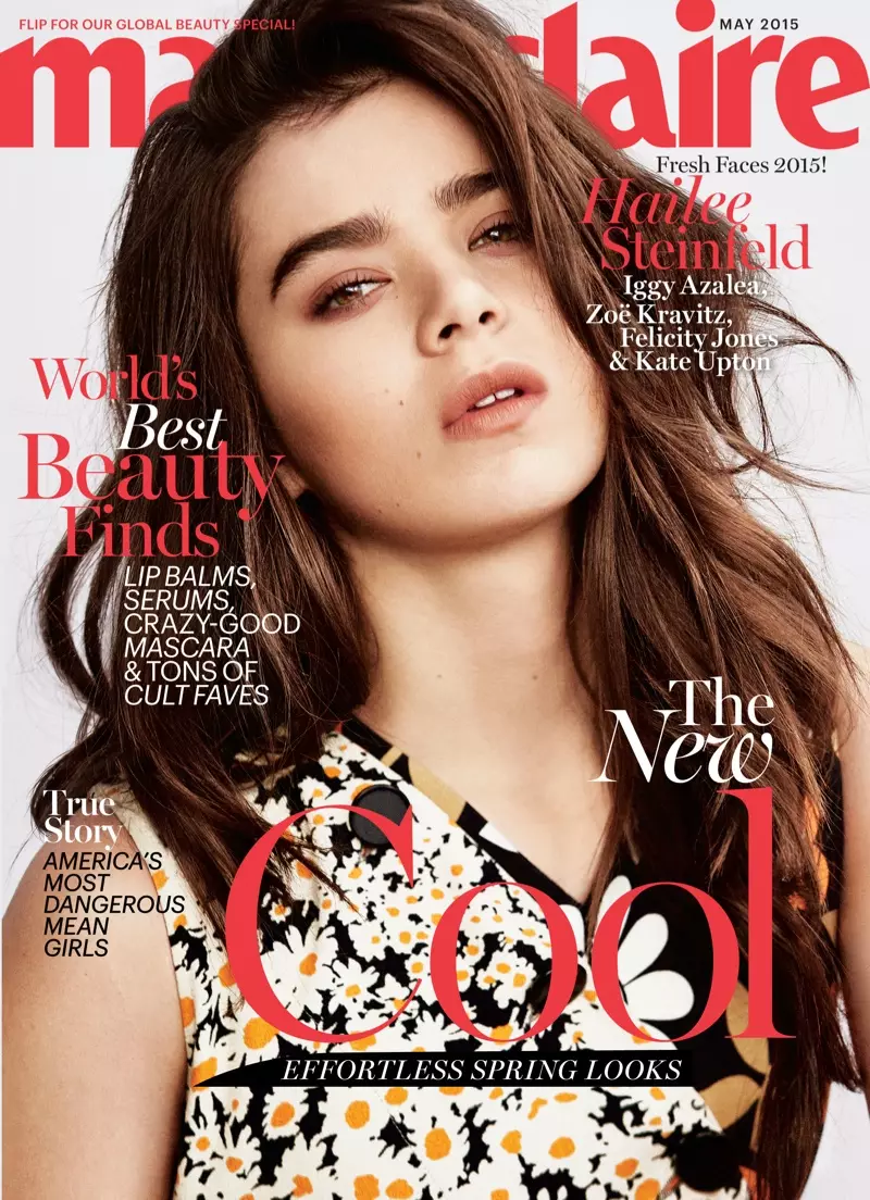 Hailee Steinfeld akan Murfin Marie Claire Mayu 2015