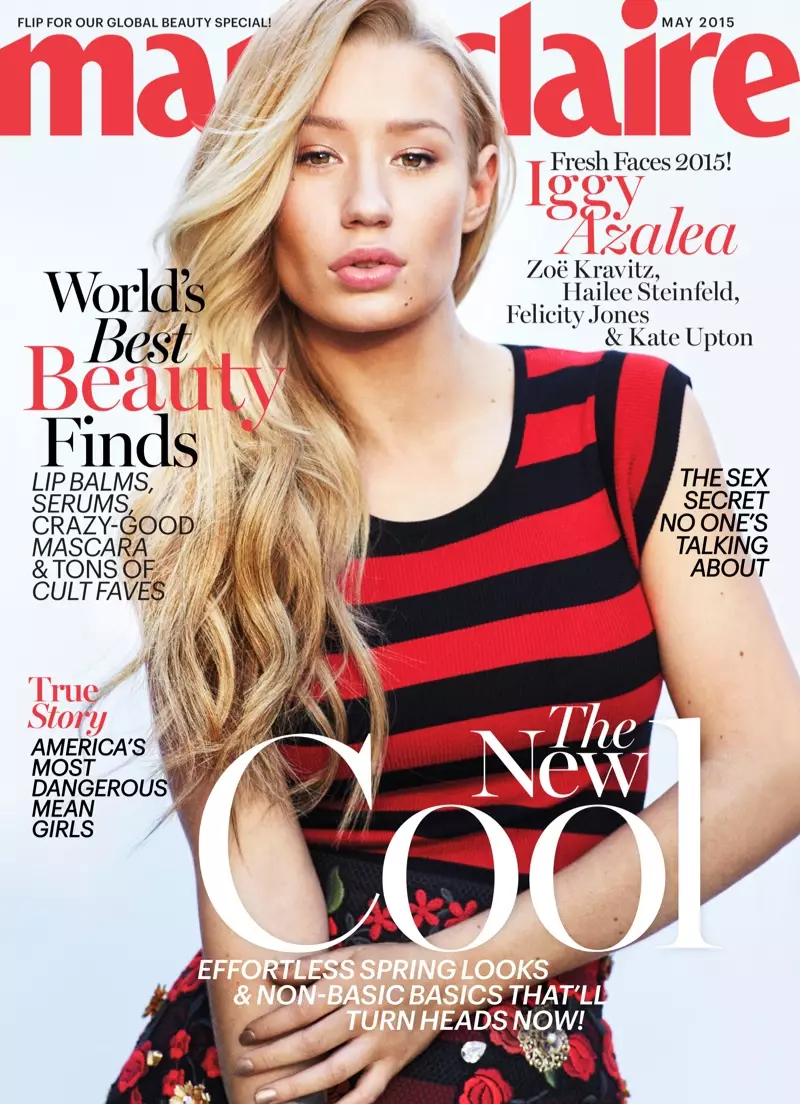 Iggy Azalea na capa da Marie Claire em maio de 2015