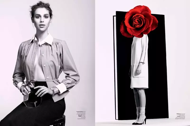 Anais Pouliot ni Ubuhanzi kuri L'Officiel Ubuholandi Gashyantare 2014 Cover Shoot