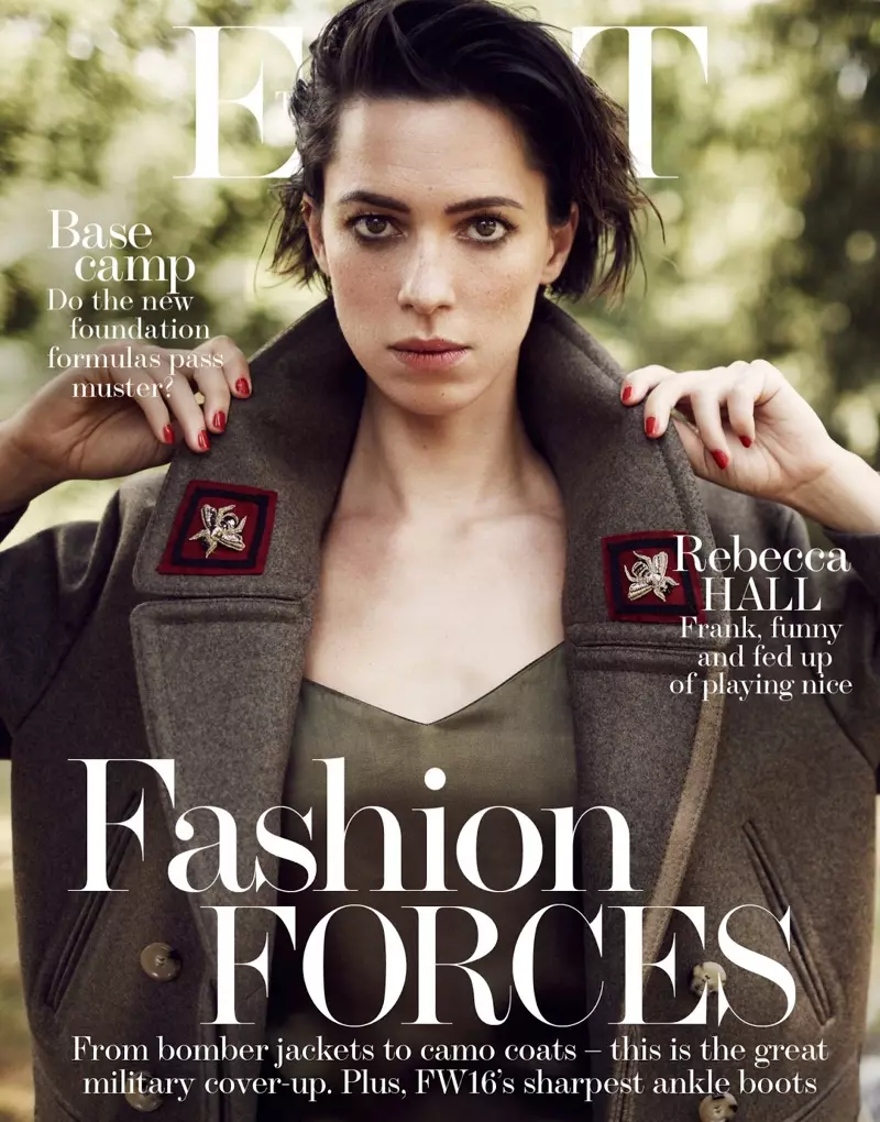 Rebecca Hall op The Edit September 29, 2016 Cover