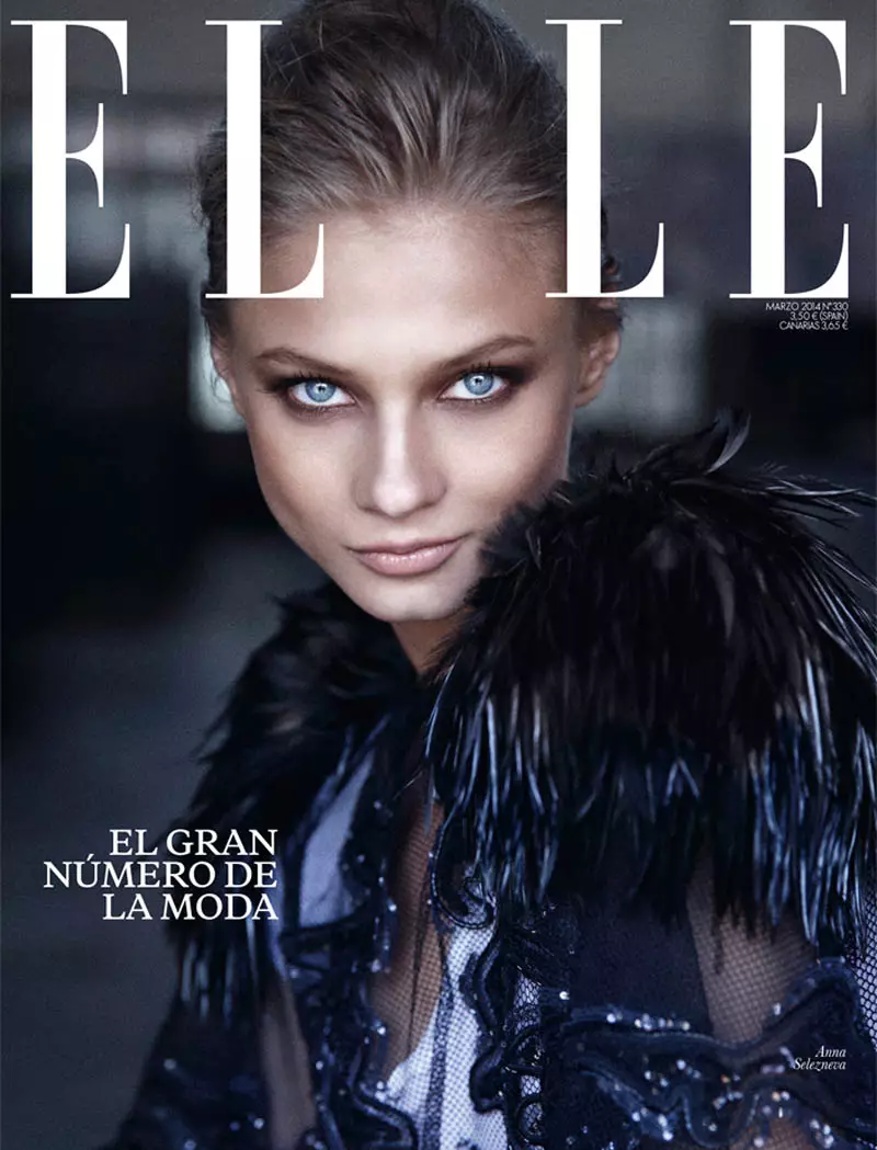 Mae Anna Selezneva yn Un o Fechgyn Mario Sierra yn Elle Spain Shoot