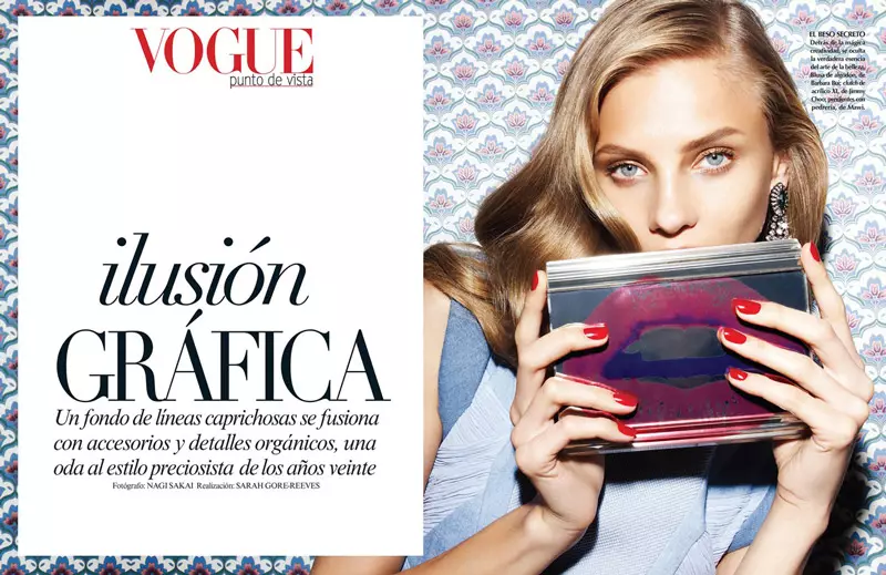 Anna Selezneva Modeller Fréijoersstil fir Vogue Lateinamerika Verbreedung