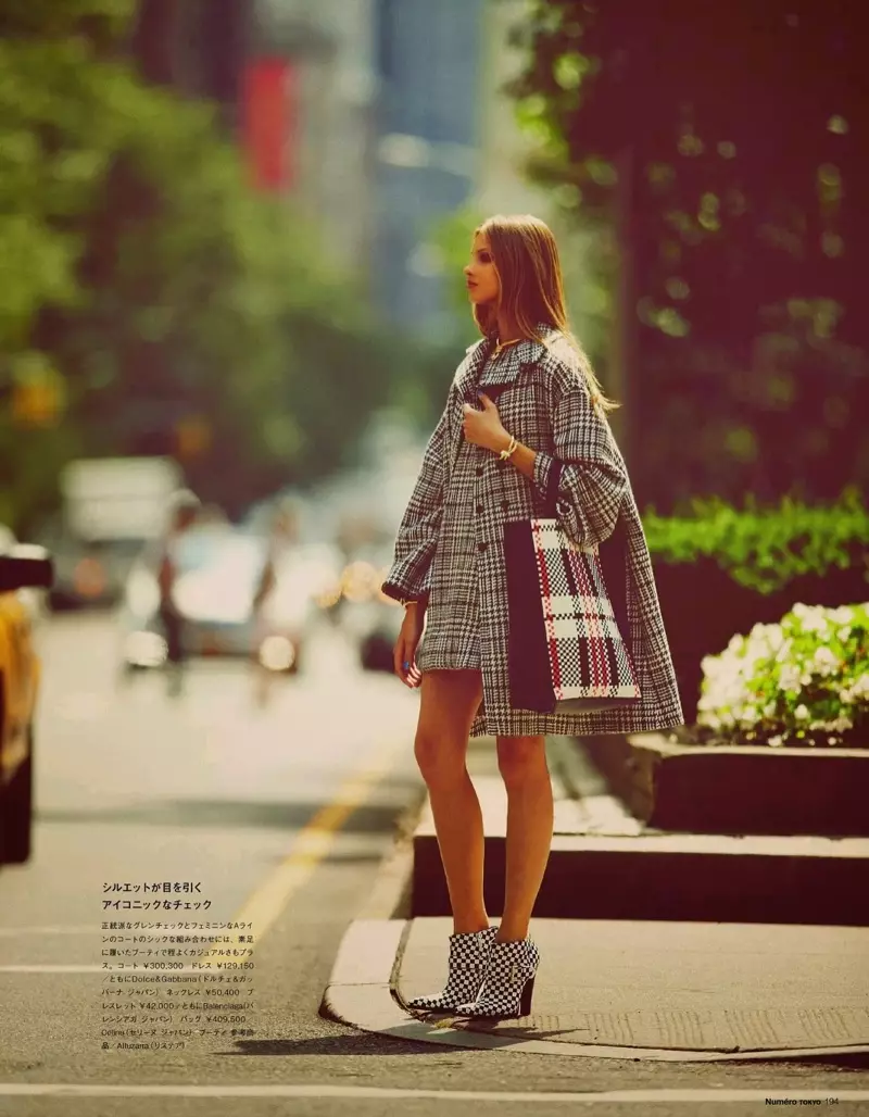 Anna Selezneva Hits the Street for Guy Aroch in Numéro Tokyo Shoot