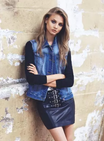 Mango Tas Anna Selezneva pentru catalogul toamna 2013