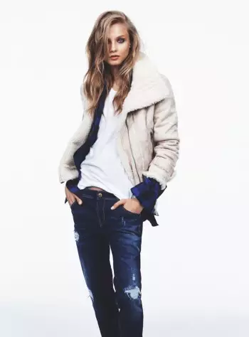 Mango Taps Anna Selezneva za katalog za jesen 2013