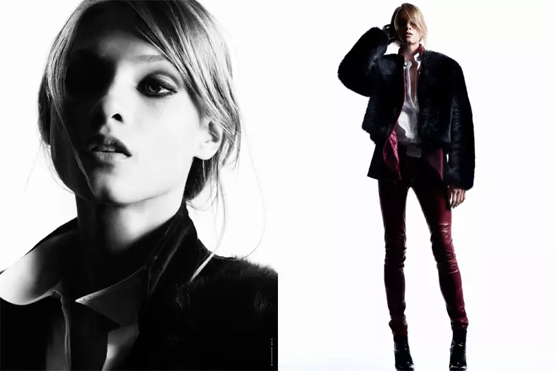 Hunkydory เกณฑ์ Anna Selezneva สำหรับแคมเปญ Fall 2013 โดย Marcus Ohlsson