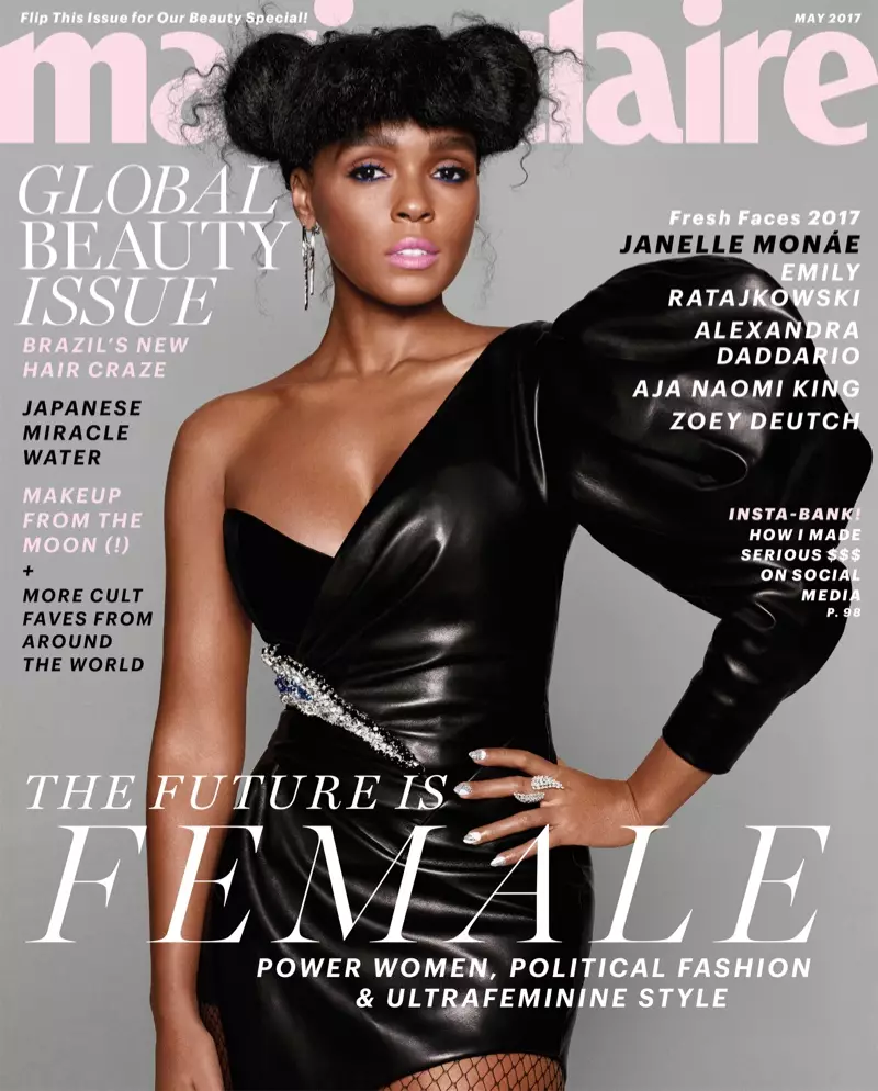 Janelle Monae on Marie Claire May 2017 Cover