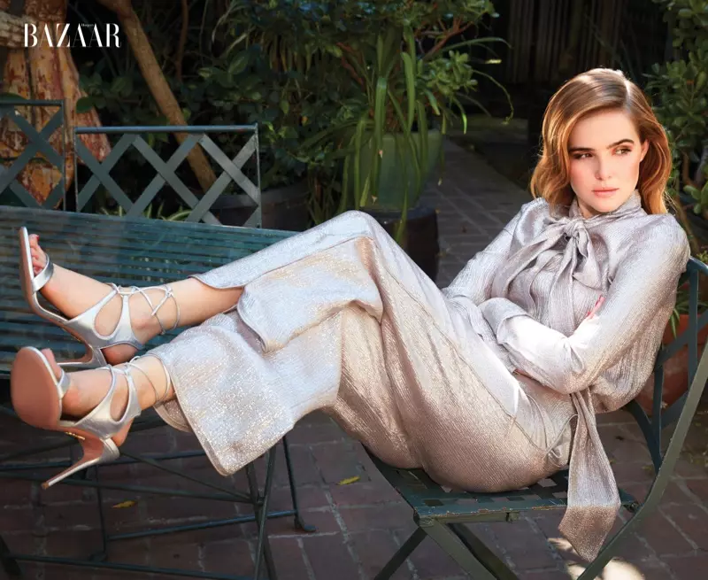 Zoey Deutch harper ngu Harper's BAZAAR Septemba 2016 Photoshoot