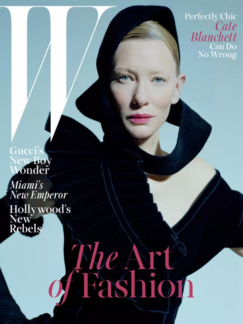 Cate Blanchett auf dem Cover des Dezember 2015 des W Magazine