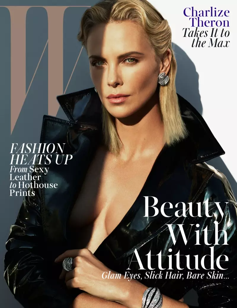 Ang mga bituon ni Charlize Theron sa Mayo 2015 nga hapin gikan sa W Magazine