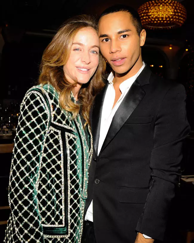 Olivier Rousteing ak Aurélie Bidermann selebre Lansman Balmain la