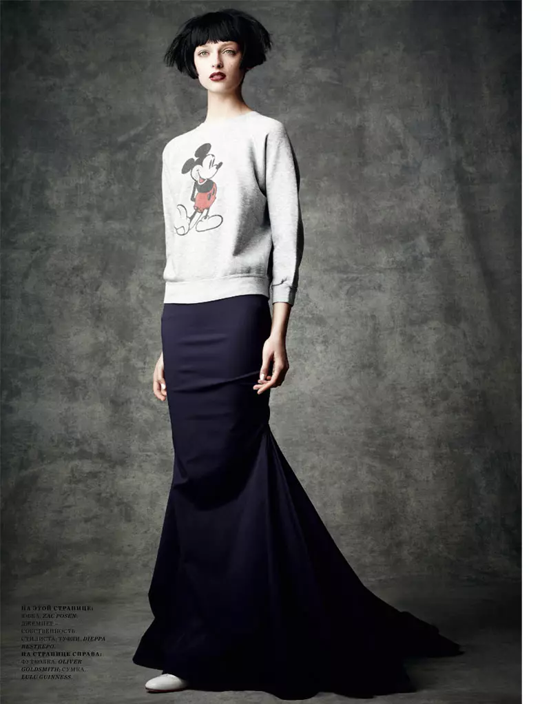 Daga Ziober ku Natalia Alaverdian pikeun Harper's Bazaar Rusia Maret 2012