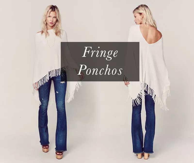 5 Fringe Poncho & Sweaters mo Tamaitai