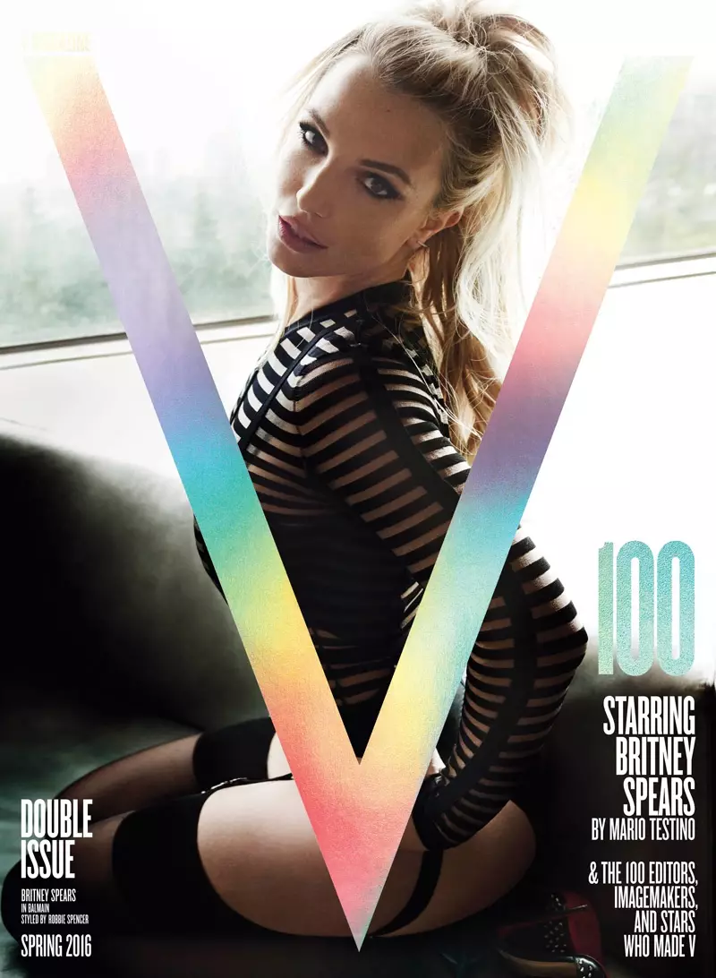 Britney Spears op V Magazine #100 Voorblad