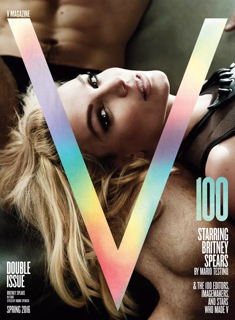 Britney Spears a la portada #100 de la V Magazine