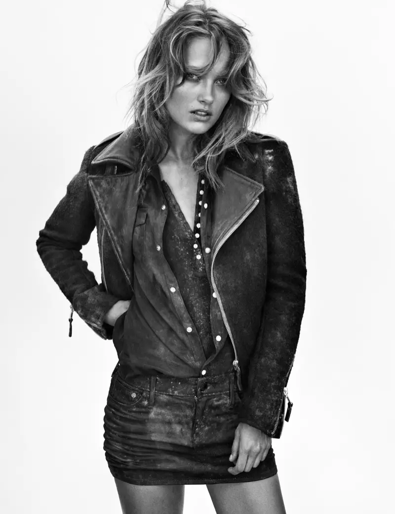 Karmen Pedaru Hits the Desert for True Religion's Fall 2013 Ads