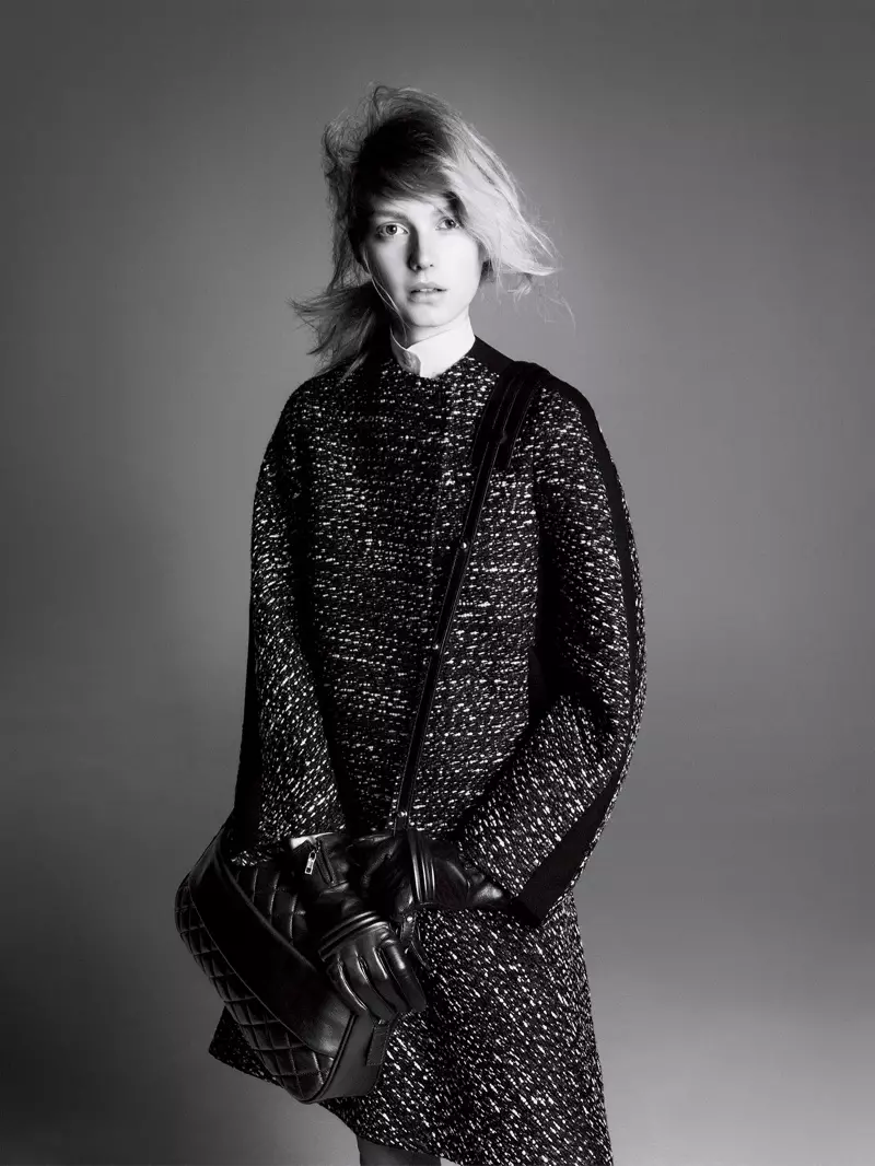 Sigrid Agren Stars Sportmax 2013. gada rudens kampaņā, ko veidojis Deivids Simss