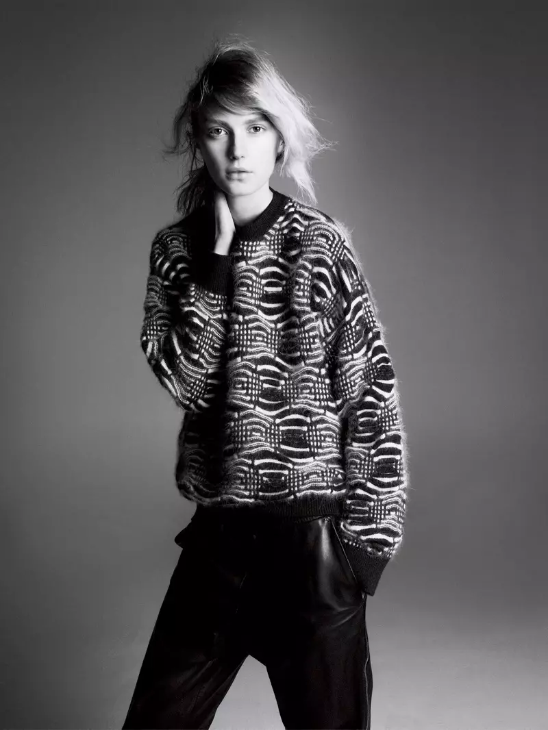 Sigrid Agren Stars ku-Sportmax Fall 2013 Campaign ka-David Sims