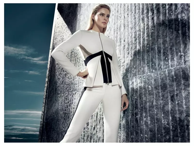 Juju Ivanyuk Modellen Strakke Stijl voor Gizia Herfst 2013 Advertenties door Nihat Odabasi