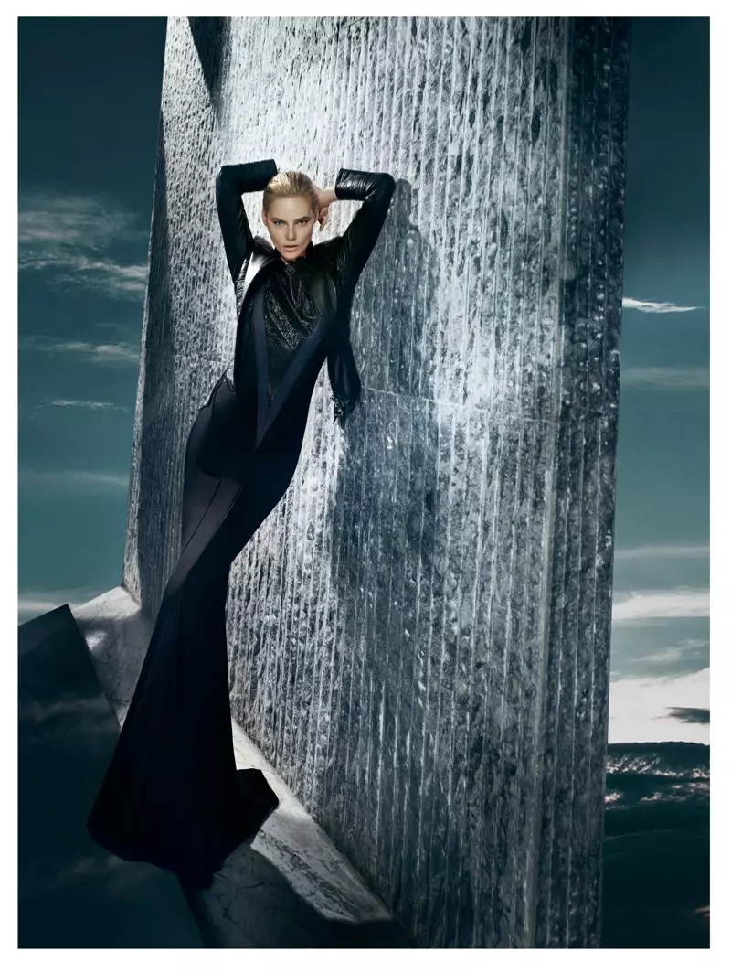 Juju Ivanyuk modelliert eleganten Stil für Gizia Herbst 2013 Anzeigen von Nihat Odabasi