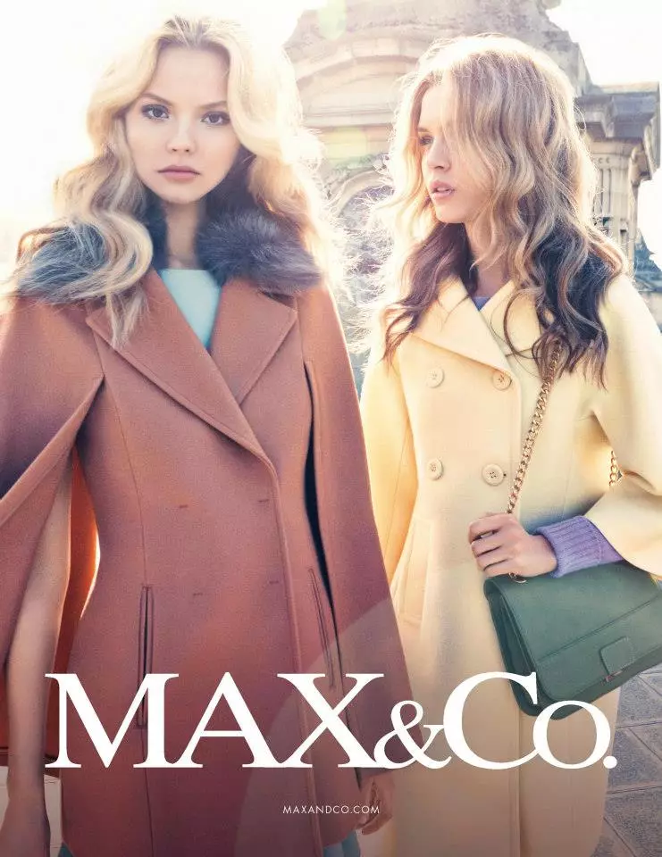 Max&Co uchun Magdalena Frakkovyak va Jozefina Skriver Don Elegant uslubi. 2012 yil kuz kampaniyasi