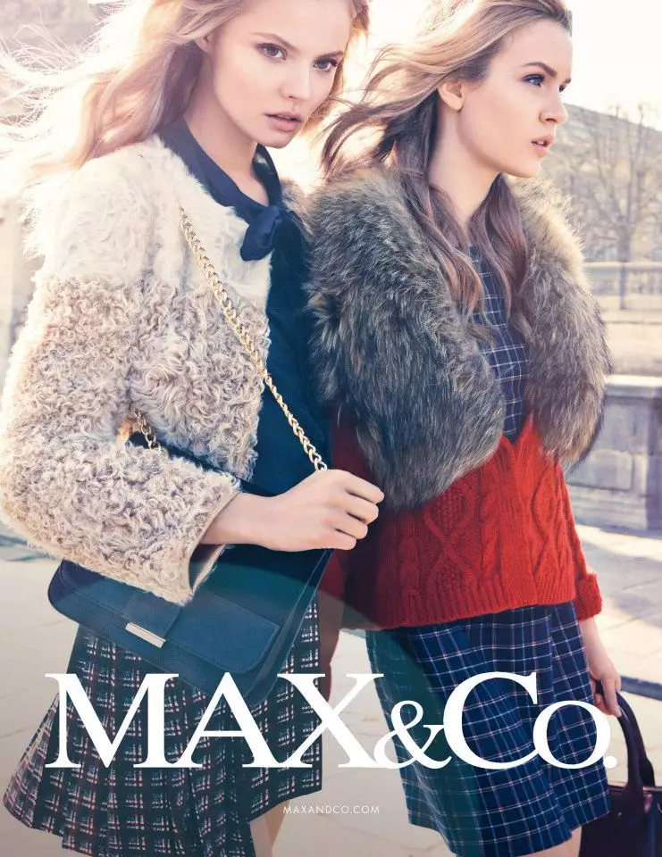 Magdalena Frackowiak ati Josephine Skriver Don yangan ara fun Max&Co. Fall 2012 Kampanje