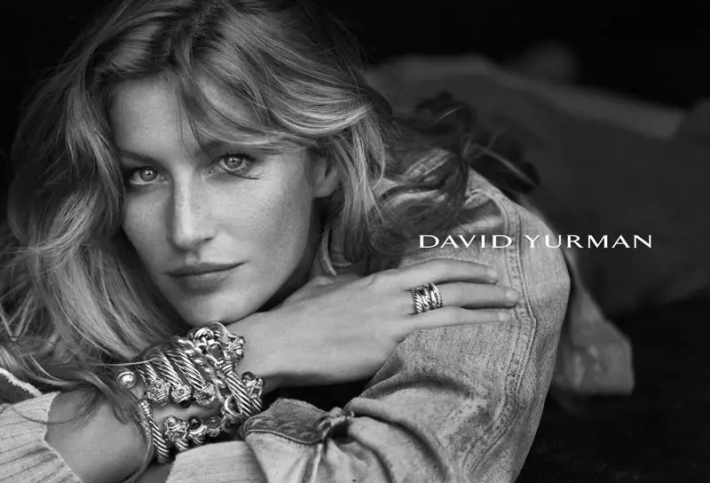 Gisele Bundchen etourdis nan kanpay otòn 2012 David Yurman pa Peter Lindbergh