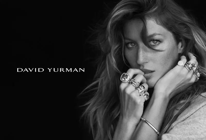 Gisele Bundchen trullos në fushatën e vjeshtës 2012 të David Yurman nga Peter Lindbergh