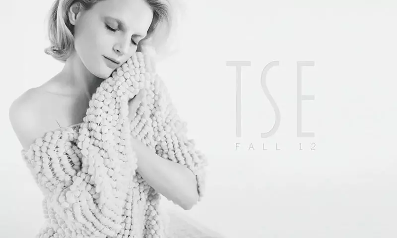 Guinevere van Seenus Gets Comfy for Tse's Fall 2012 Campaign by Yelena Yemchuk