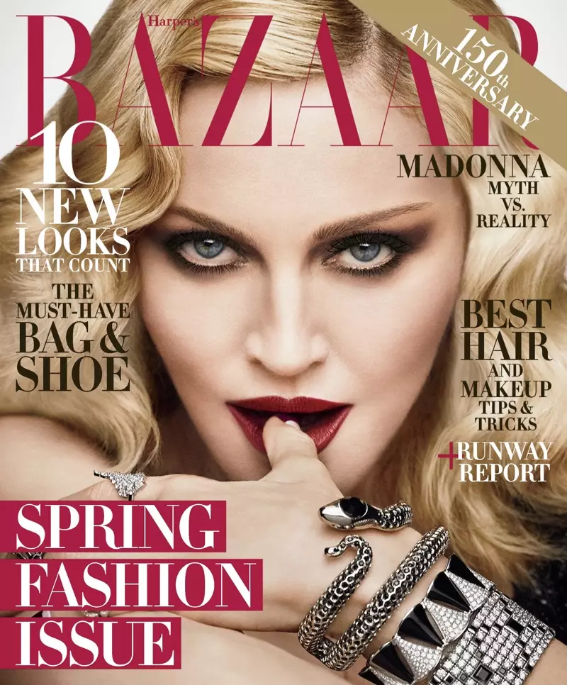 Madonna på Harper's Bazaar USA februar 2017-omslag