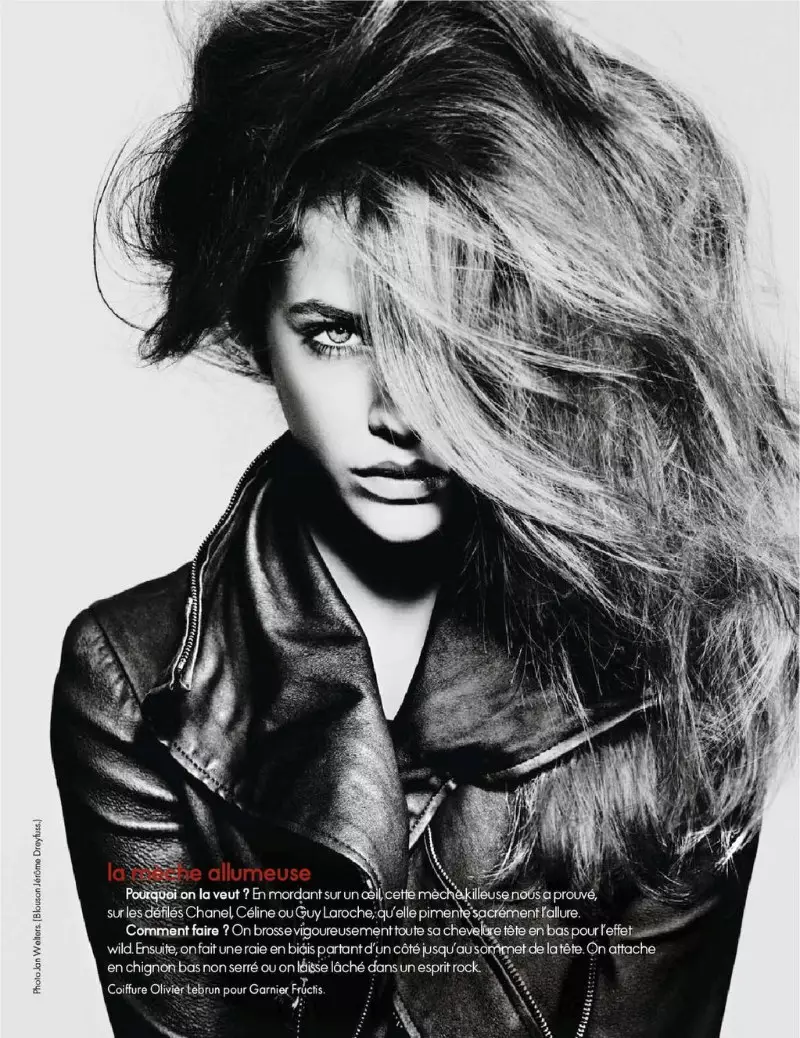 Barbara Palvin le Jan Welters do Elle France Meán Fómhair 2011