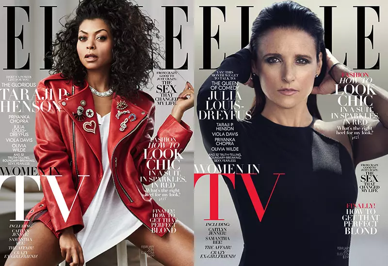 Elle fevriye 2016 kouvri: Taraji P. Henson, Priyanka Chopra