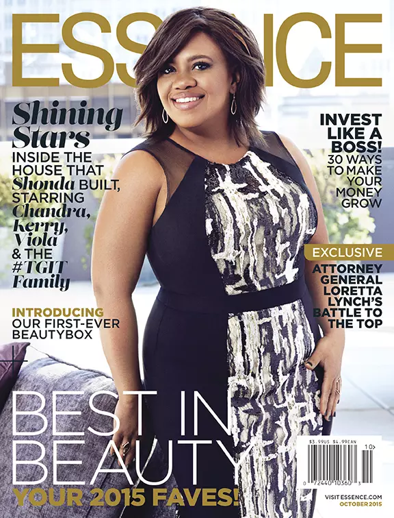 Chandra Wilson op de cover van Essence oktober 2015