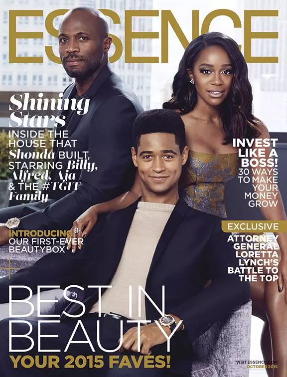 Cast of How To Get Away with Murder on Essence October 2015 cover