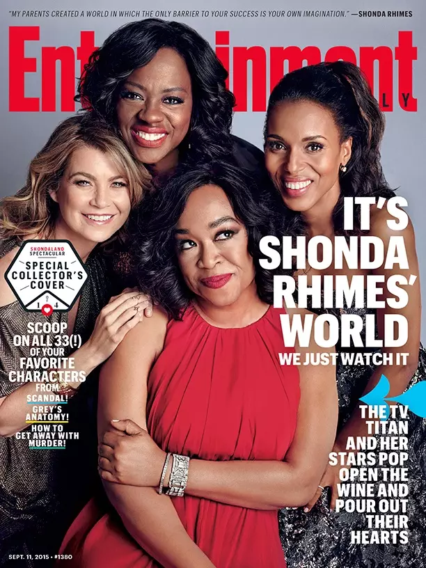 Kerry Washington, Ellen Pompeo & Viola Davis Star på EW Covers