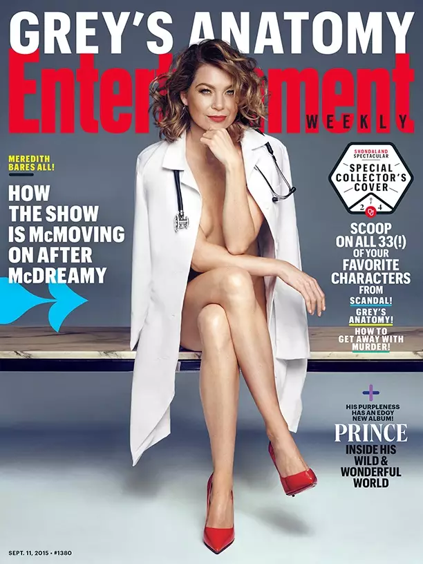 Ellen Pompeo na okładce Entertainment Weekly 11 września 2015 r.