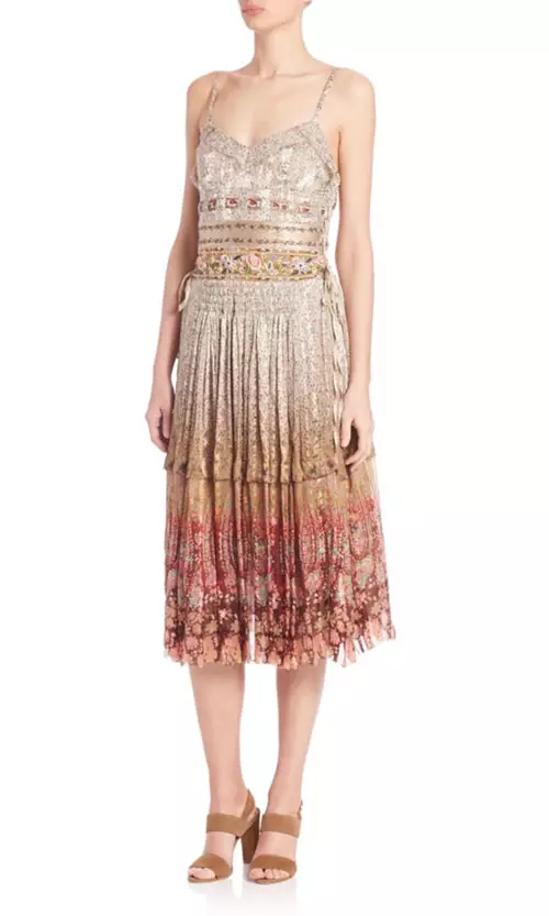 Etro Silk Floral Print Dress