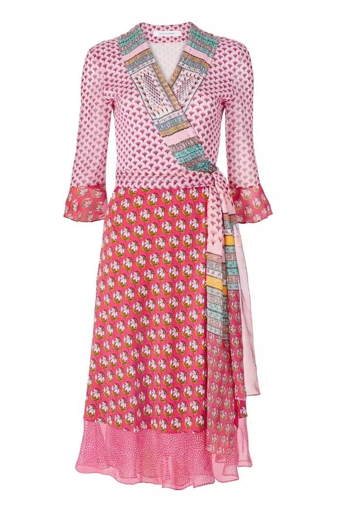 Diane Von Furstenberg Nieves Silk Wrap Dress