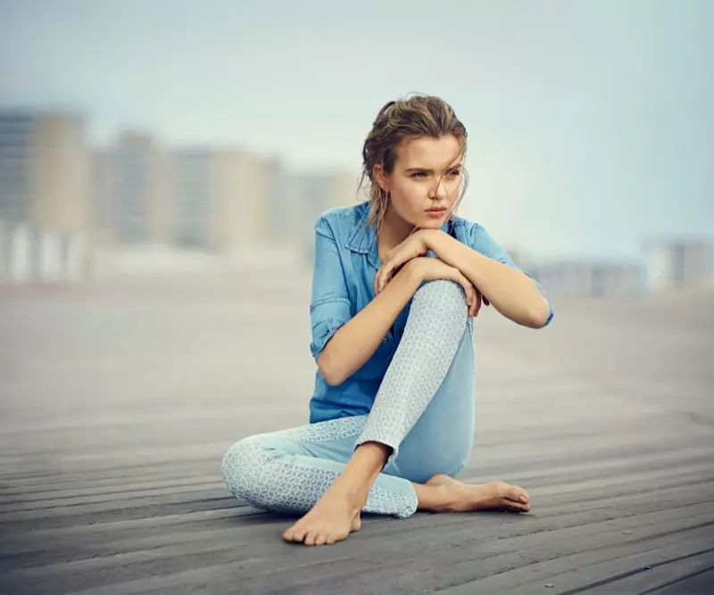 Josephine Skriver Fronts DL1961 Premium Denim Lente/Zomer 2014 Campagne