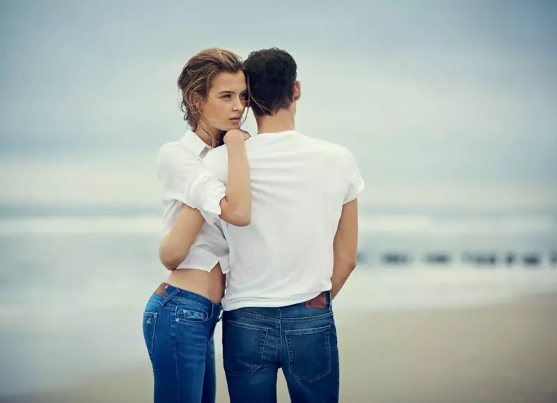 Josephine Skriver Fronts DL1961 Premium Denim forår/sommer 2014 kampagne