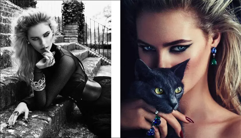 Juju Ivanyuk wordt kattenvrouw voor Xavi Gordo's Rabat Magazine Cover Story